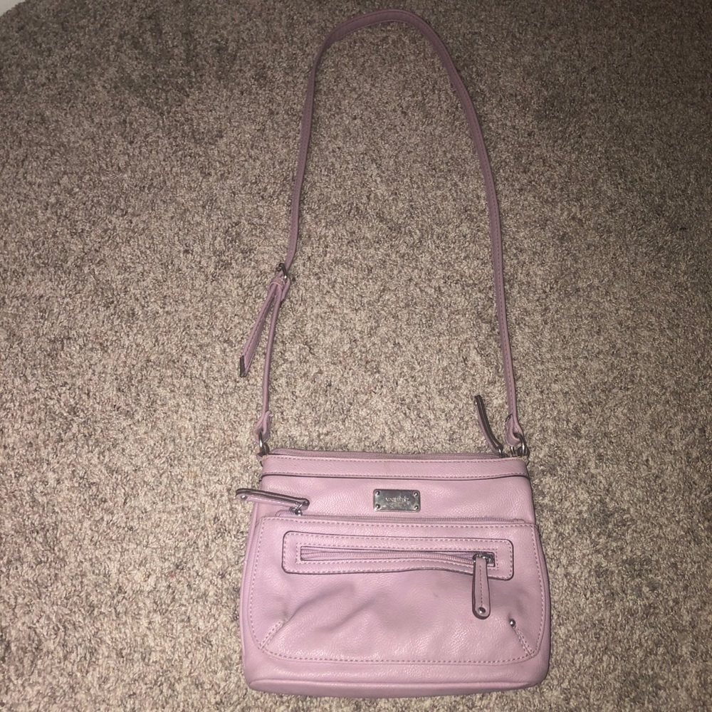 Lavender cross body purse